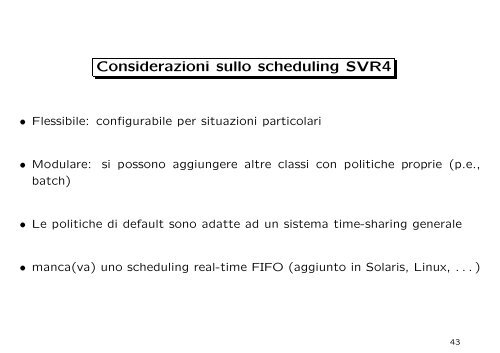 Scheduling di breve termine - Dipartimento di Matematica e ...