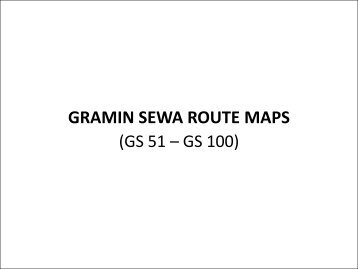 GRAMIN SEWA ROUTE MAPS - Delhi