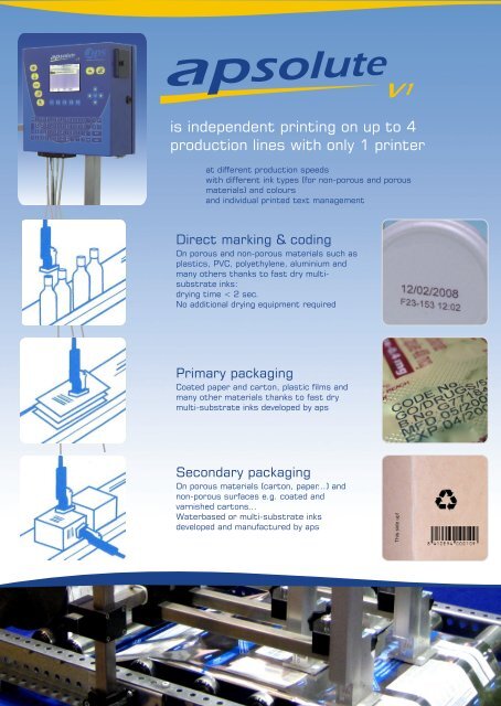 Industrial Thermal Inkjet Printer - aps - Alternative Printing Services