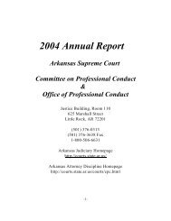 2004 annual report arkansas judiciary state of arkansas