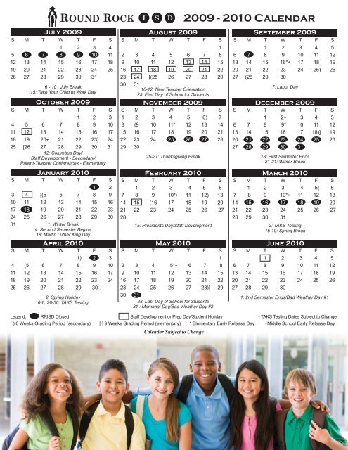 rrisd calendar - Round Rock ISD Schools