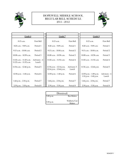 Regular Bell Schedule