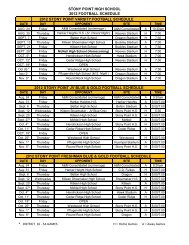 2012 stony point jv blue & gold football schedule - Round Rock ISD ...