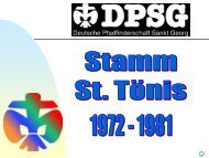 Chronik der DPSG, Stamm St. Tönis