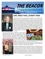 February 2011 THE BEACON ? The Official Newsletter of Lumen C