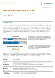 duorendite garant 7 vz.ep - Vwd Vereinigte Wirtschaftsdienste AG