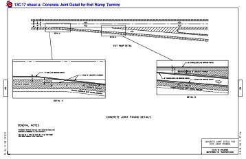 13c17 Concrete Joint Detail for Ramp Termini