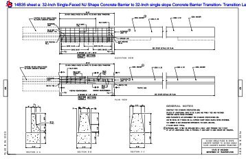 14b35 Single-Faced NJ Shape Concrete Barrier to single slope ...