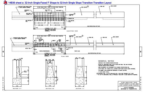 14b36 F Shape Concrete Barrier to Single Slope Concrete Barrier ...