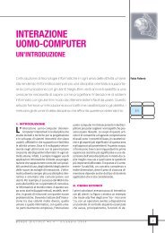 Interazione Uomo-Computer: Un Introduzione - Cnr