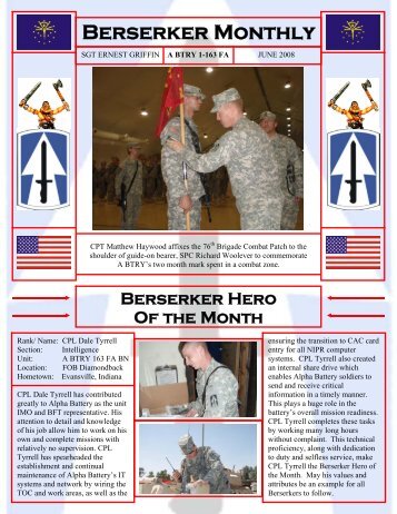 Berserker Monthly - Evansville Courier & Press