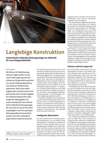 Langlebige Konstruktion - Apullma Maschinenfabrik A. Pulsfort ...