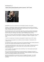 Interview with Channelnews Asia - David Garrett