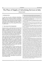 The Place of Supply of Advertising Services in Italy - empcom.gov.in