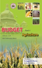 Agriculture Budget - Finance Department