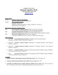 curriculum vitae - Herbert Wertheim College of Medicine - Florida ...