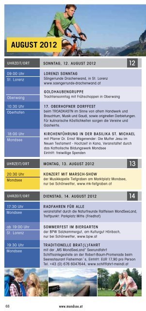 jULI 2012 - Mondsee - Salzkammergut