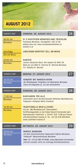 jULI 2012 - Mondsee - Salzkammergut