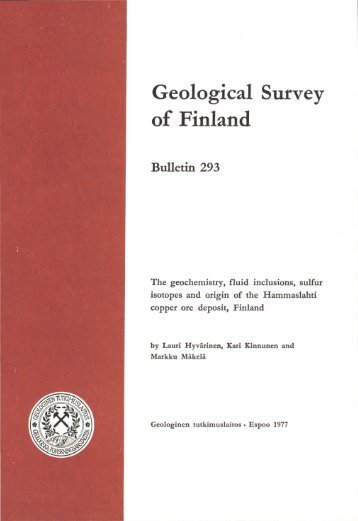 Geological Survey of Finland Bulletin 293 - arkisto.gsf.fi