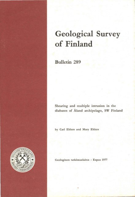 Geological Survey of Finland Bulletin 289 - arkisto.gsf.fi