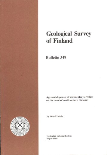 Geological Survey of Finland Bulletin 349 - arkisto.gsf.fi - Geologian ...