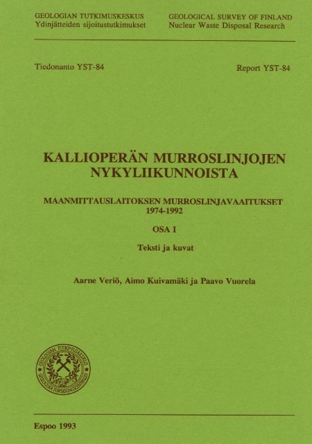 murroslinjavaaitus km - arkisto.gsf.fi - Geologian tutkimuskeskus