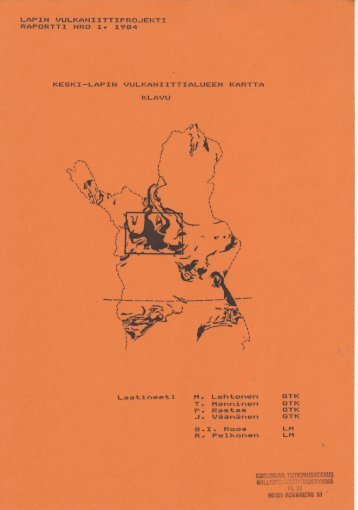 RAPORTTI NRO i r t984 KLAVU - arkisto.gsf.fi - Geologian ...