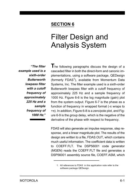 Implementing IIR/FIR Filters