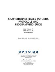 snap ethernet-based i/o units protocols and programming guide