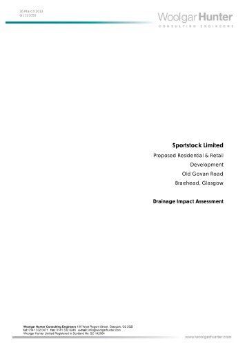 Drainage Impact Assessment - Renfrewshire Council