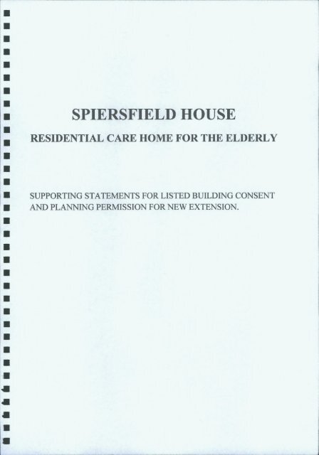 SPIERSFIELD HOUSE - Renfrewshire Council