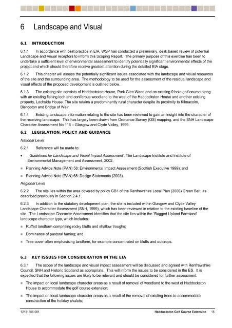 Haddockston Golf Course Extension EIA Scoping Report