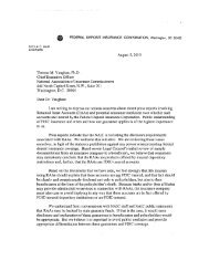 Letter from FDIC Chairman Sheila C. Bair to NAIC - PDF