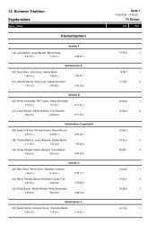 13. Eichener Triathlon Ergebnisliste Kindertriathlon - TV Eichen
