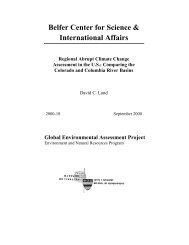 Global Environmental Assessment Project - Belfer Center for ...