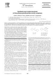 Synthesis and crystal structures of thiocarbamoylsulfenamide zinc(II ...