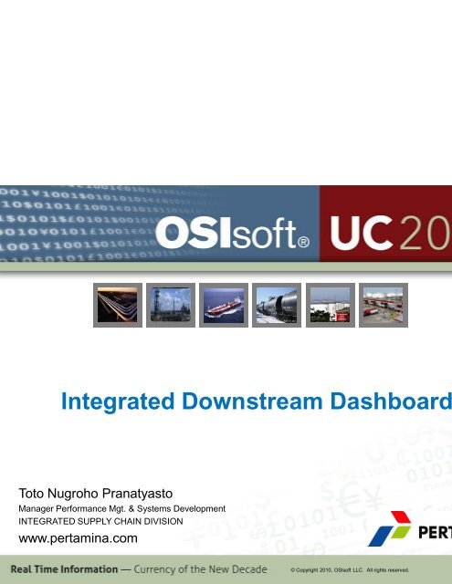 Integrated Downstream Dashboard - OSIsoft