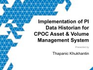 Implementation of PI Data Historian for CPOC Asset ... - OSIsoft