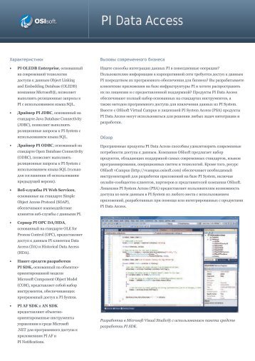 PI Data Access - OSIsoft