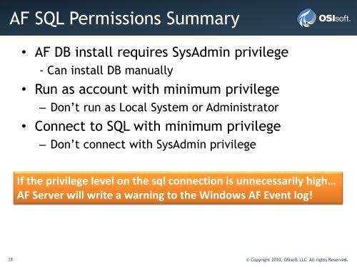 PI System and NERC CIP Security PART II - OSIsoft