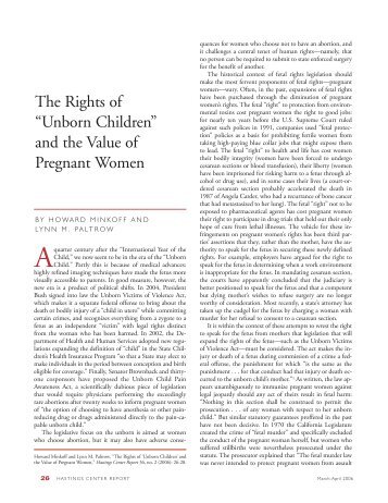 The Rights of “Unborn Children” - National Advocates for Pregnant ...