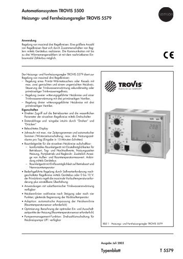 und Fernheizungsregler TROVIS 5579 - aqotec.com