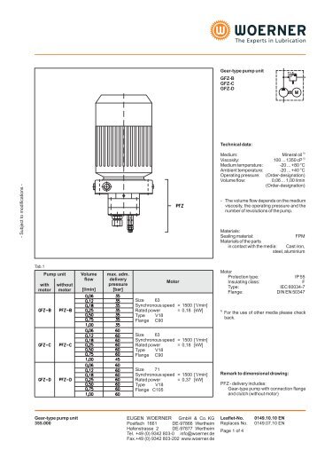 P0149 EN GFZ-B_C_D Gear-type pump unit