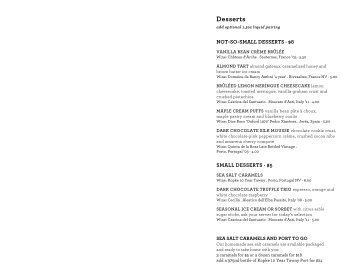 Bellevue DESSERT Menu 4.30.13 - Purple Cafe & Wine Bar