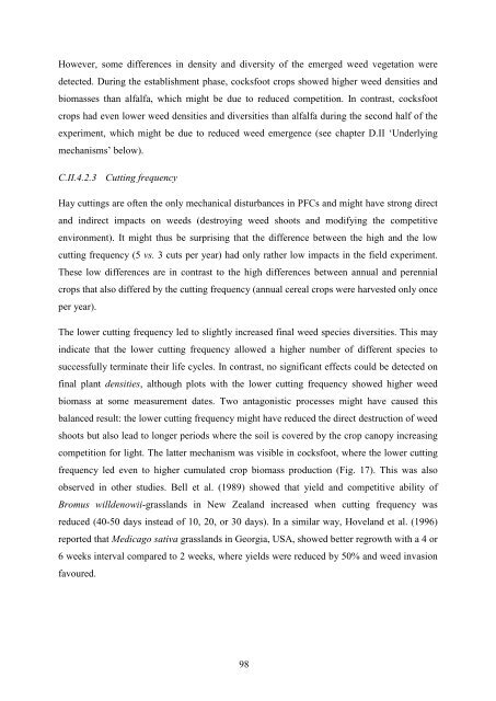 Diversifying crop rotations with temporary grasslands - Université de ...