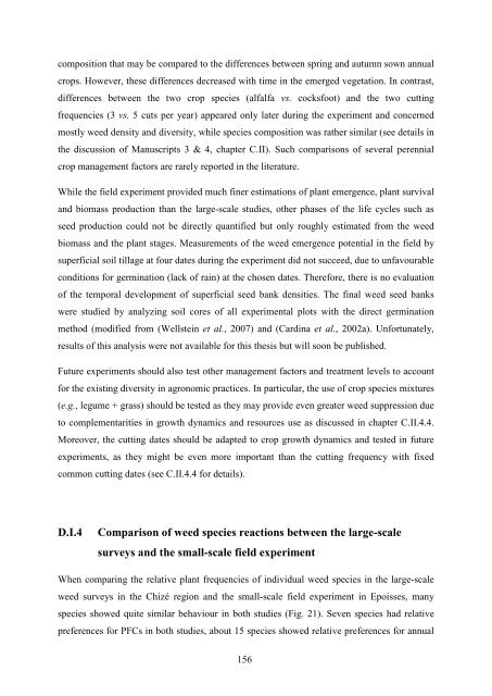 Diversifying crop rotations with temporary grasslands - Université de ...