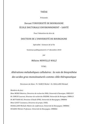 Altérations métaboliques cellulaires : la voie de biosynthèse des ...