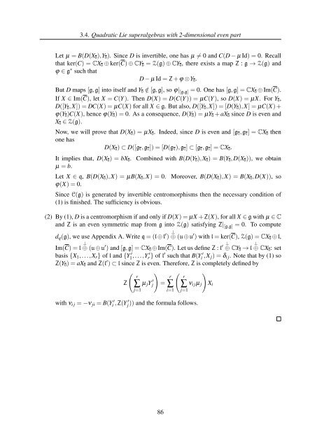 TH`ESE A NEW INVARIANT OF QUADRATIC LIE ALGEBRAS AND ...
