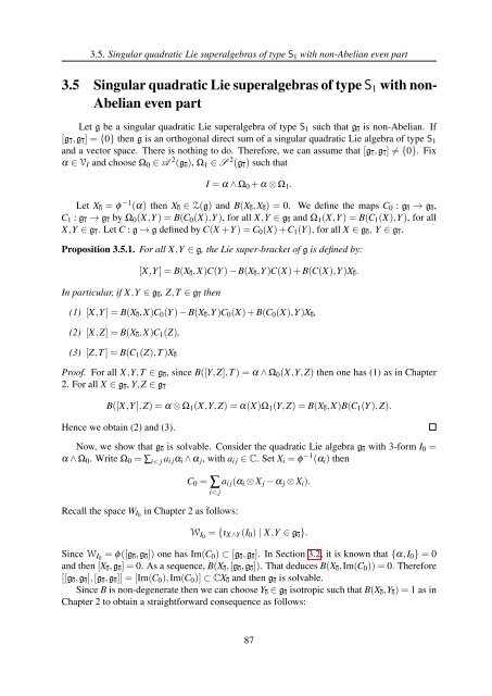 TH`ESE A NEW INVARIANT OF QUADRATIC LIE ALGEBRAS AND ...
