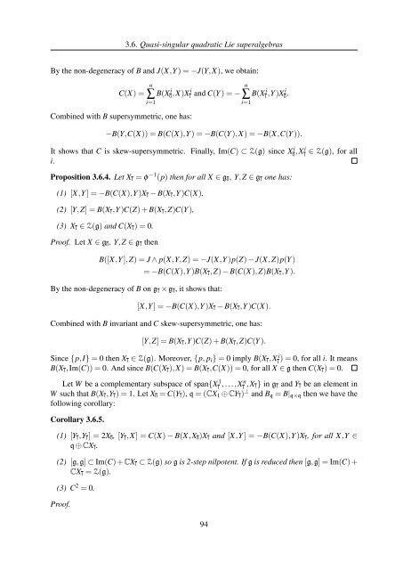 TH`ESE A NEW INVARIANT OF QUADRATIC LIE ALGEBRAS AND ...